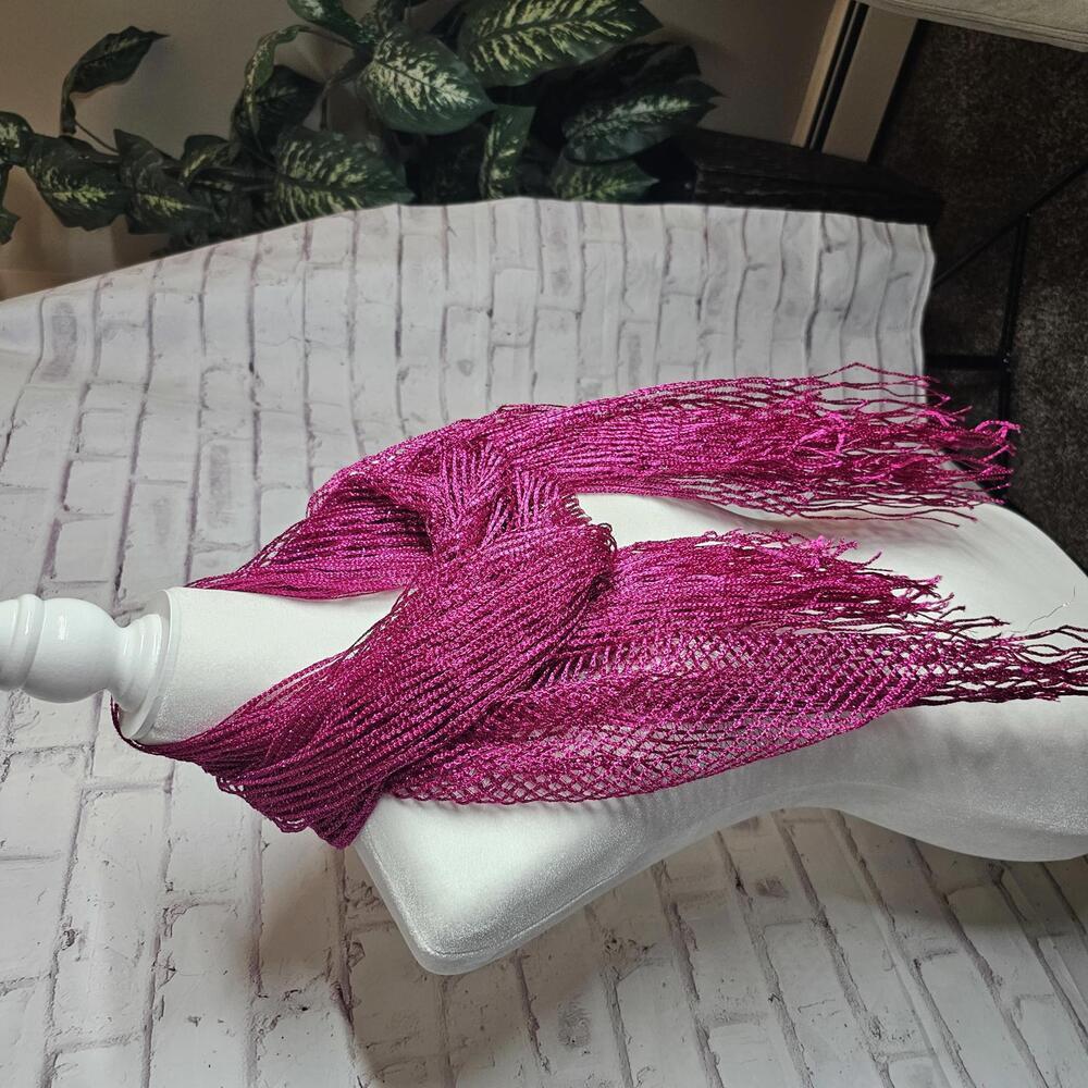 Fuschia Shimmery Scarf